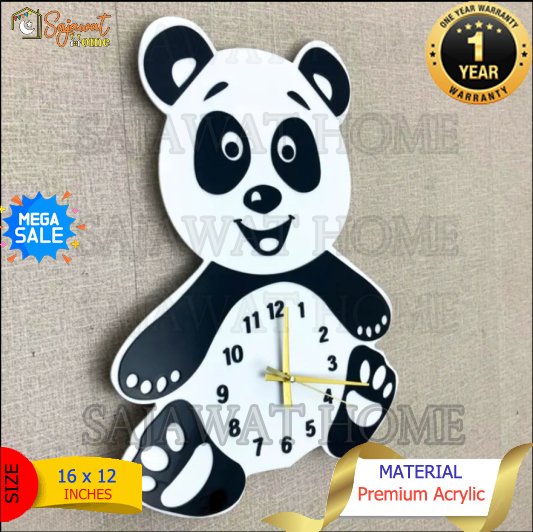 Beautiful Panda Wall Clock