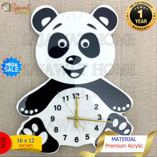Beautiful Panda Wall Clock