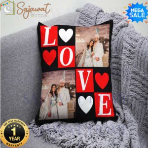 Pillow Cover with Love Design