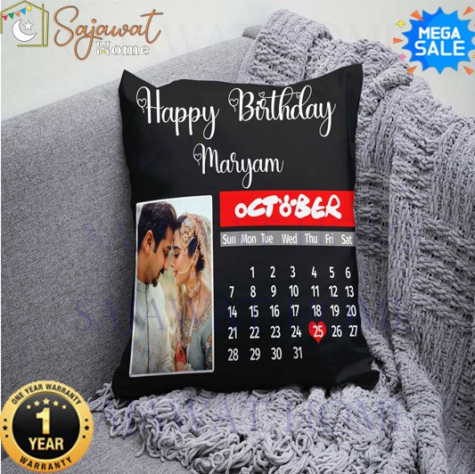 Pillow Cover with Mark the Calendar Month - Image 4