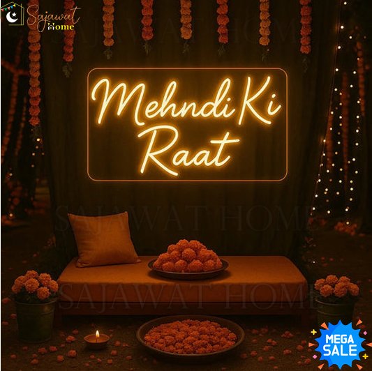 Mehndi ki Raat - Neon Sign - Image 5