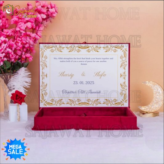 Nikah Nama Hampr Maroon Hamper2 Open