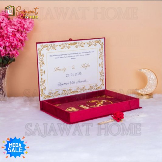 Nikah Nama Hampr Maroon Hamper2 Open