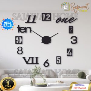 DIY Wall Clock Alphanumeric & Roman Number Style