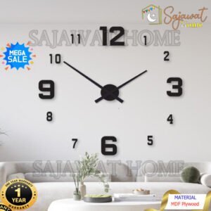 DIY Wall Clock Bold Letters