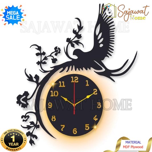 Wall clock Nature Bird