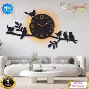 Wall Clock Sparrows