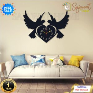 Wall Clock Love Birds