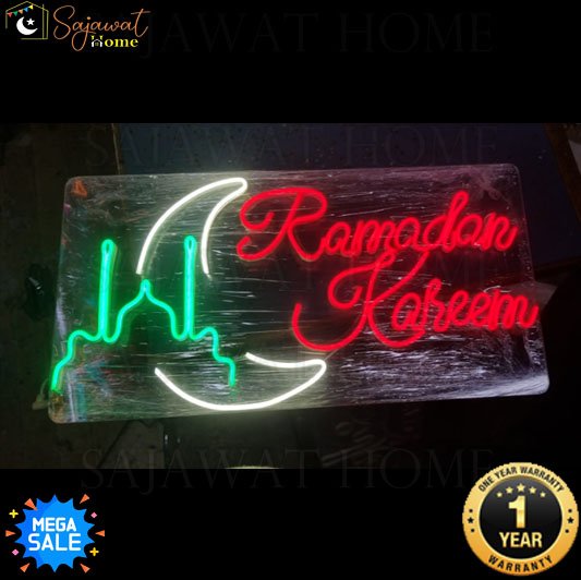 Ramadan Kareem Masjid & Moon – Neon Light - Image 6