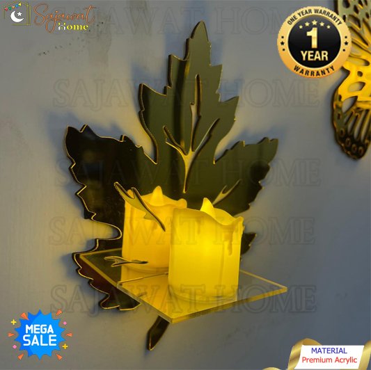 Acrylic DIY Mini Shelves Butterfly & Leaf Wall Decor - Image 5