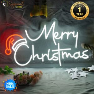 Merry Christmas - Cap Design - Neon Light