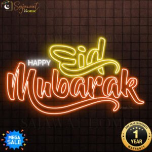Eid Mubarak - Double Writing - Neon Light