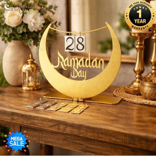 Ramadan Calendar Metal Tabletop Decor 2650